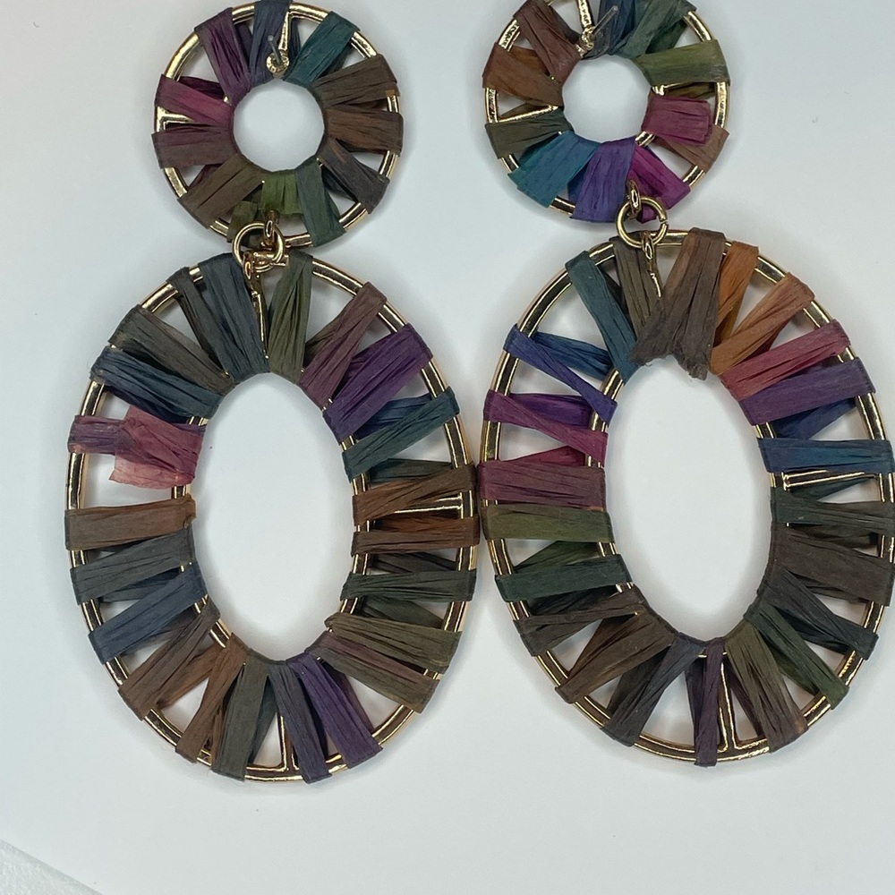 Multi Color Earrings - Picture 4 of 4